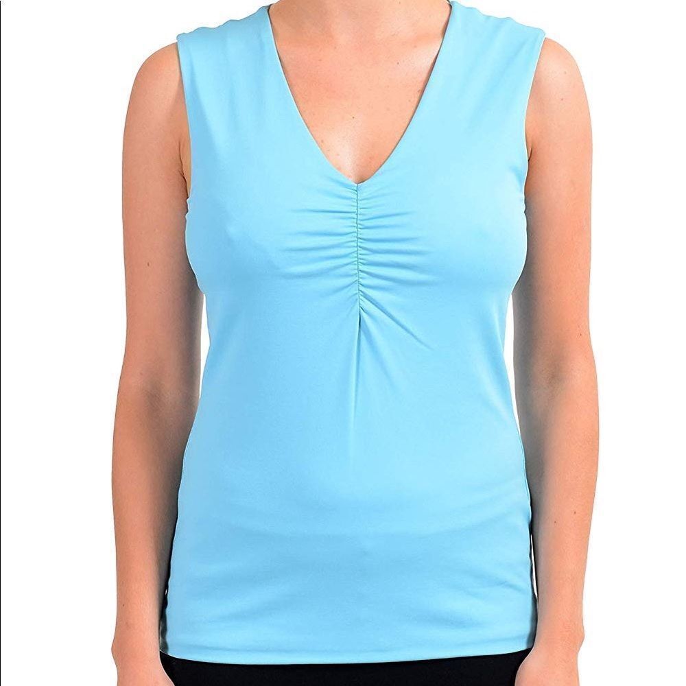 NWT Hugo Boss Blue Sleeveless Athletic Tank Top S